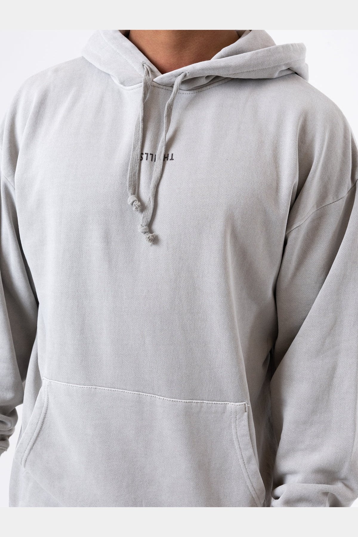 THRILLS Minimal slouch pull on hood - Oyster grey