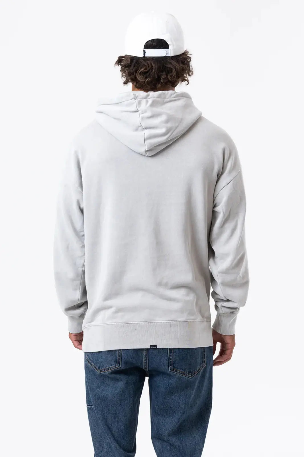 THRILLS Minimal slouch pull on hood - Oyster grey