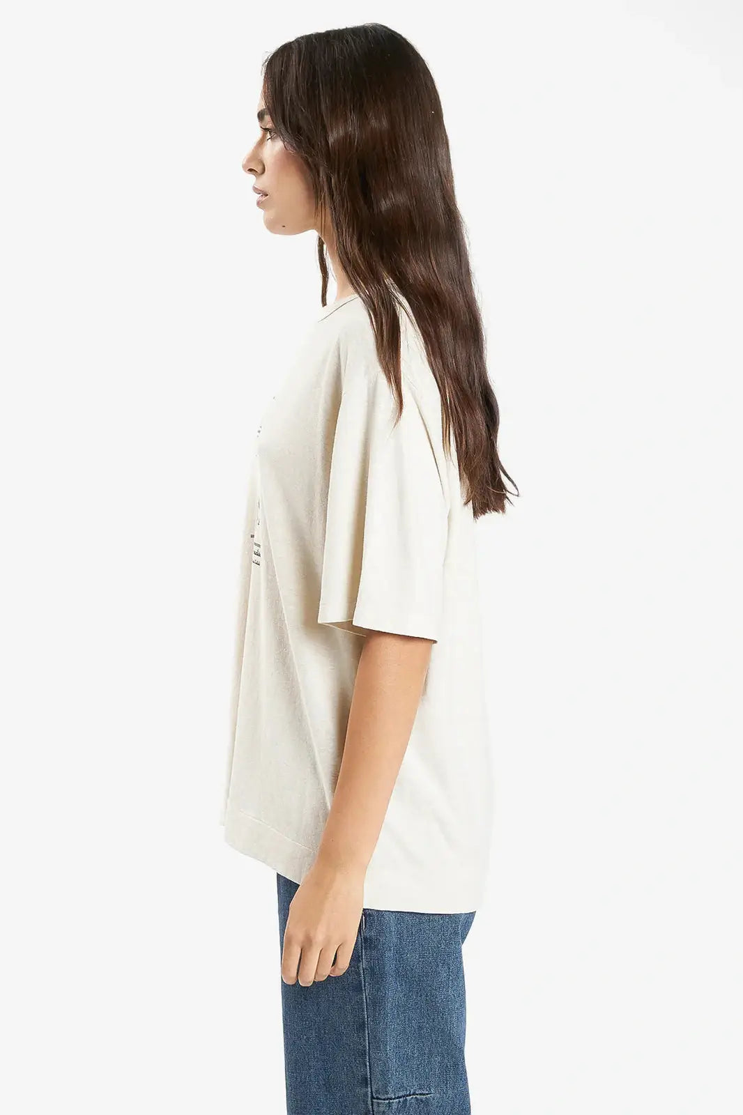 THRILLS Paradox gardens hemp box tee - Soft tan