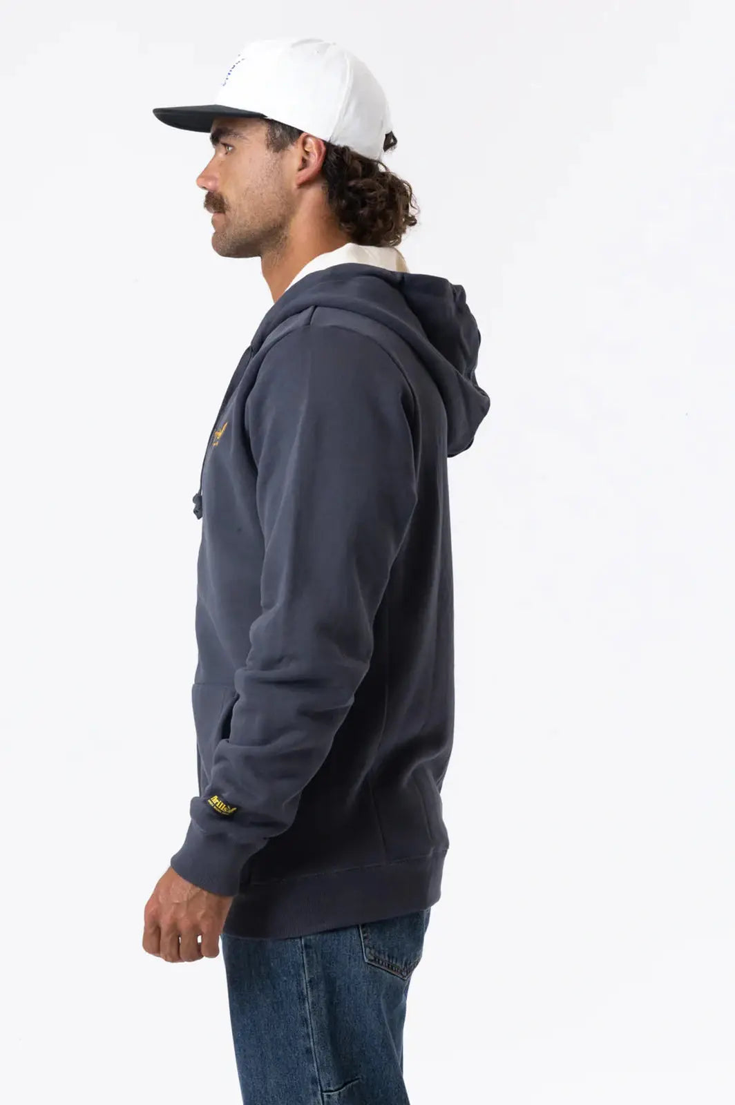 THRILLS Union zip hood - Dark charcoal