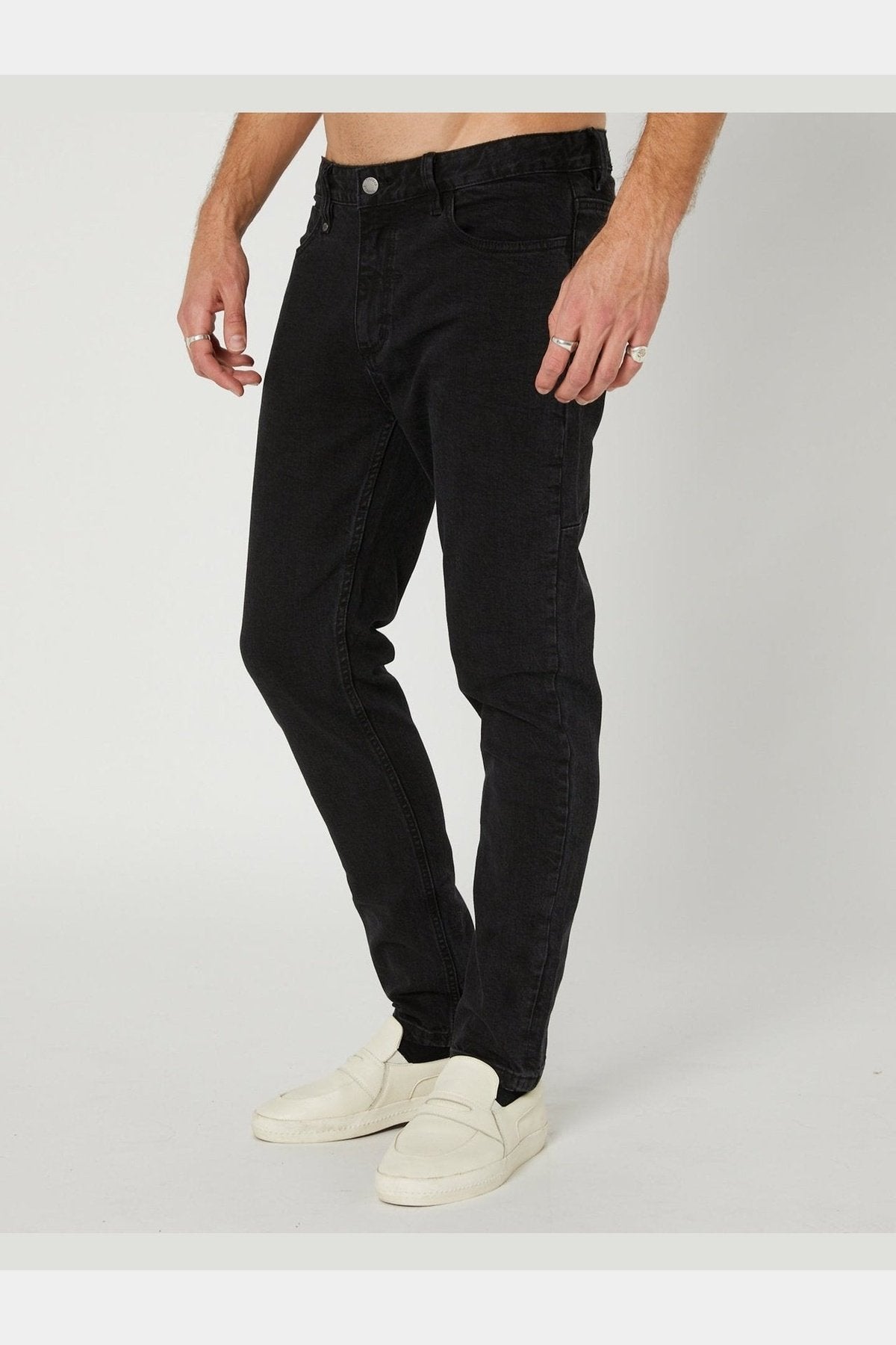 Thrills Bones Denim Jean - Aged Black