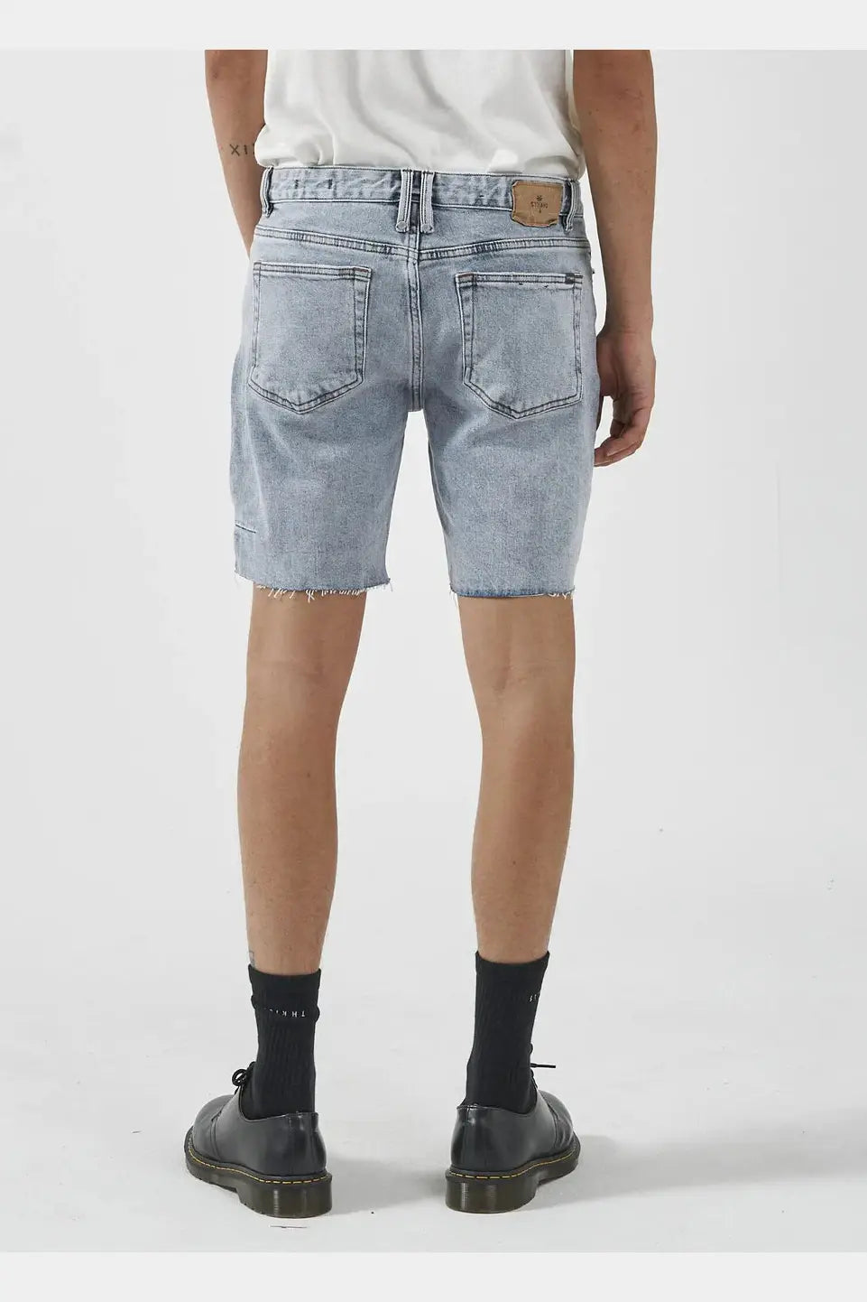 Thrills Destroyed Bones Denim Short- Garage Blue