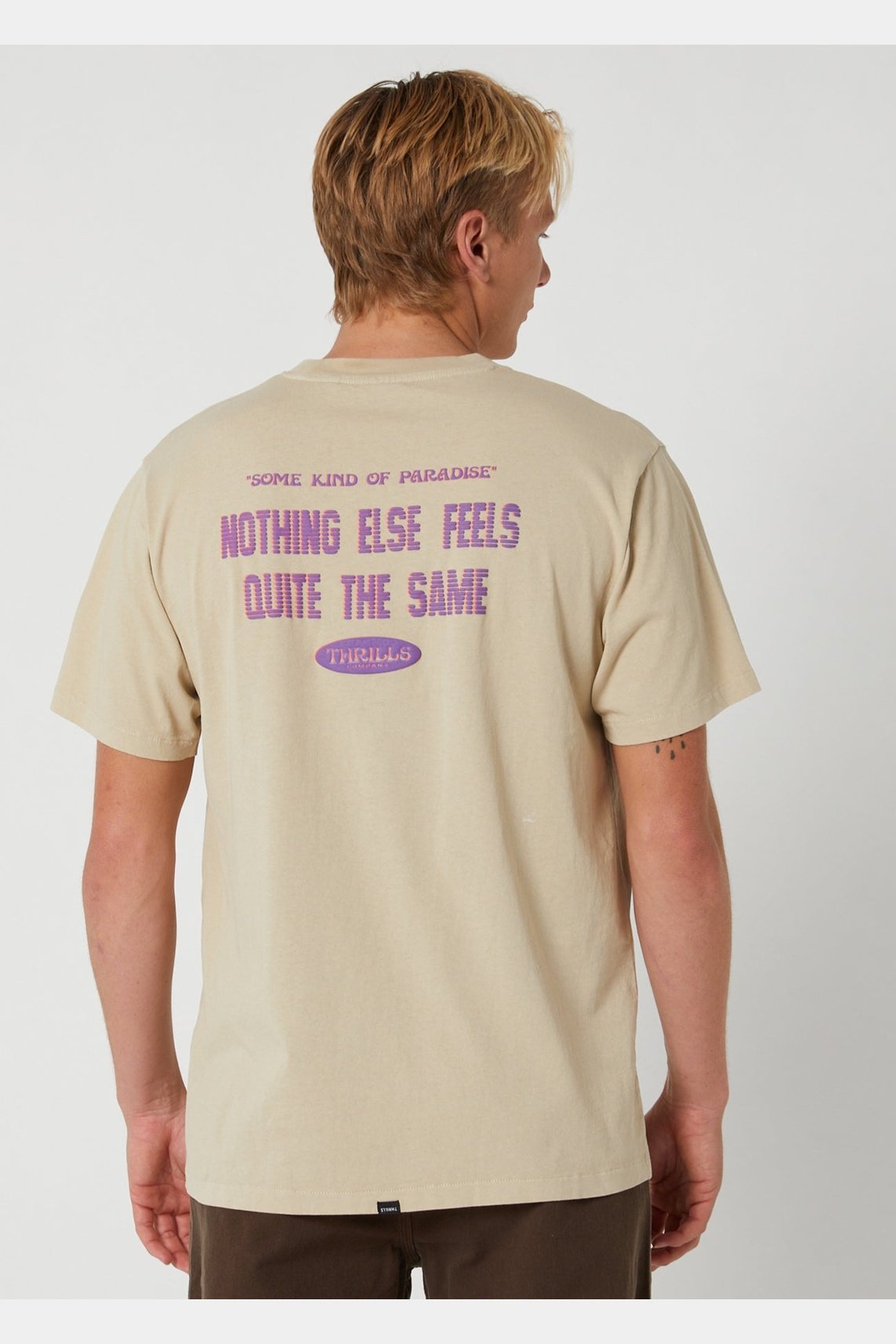 Thrills hear no see no merch fit tee - sandstone