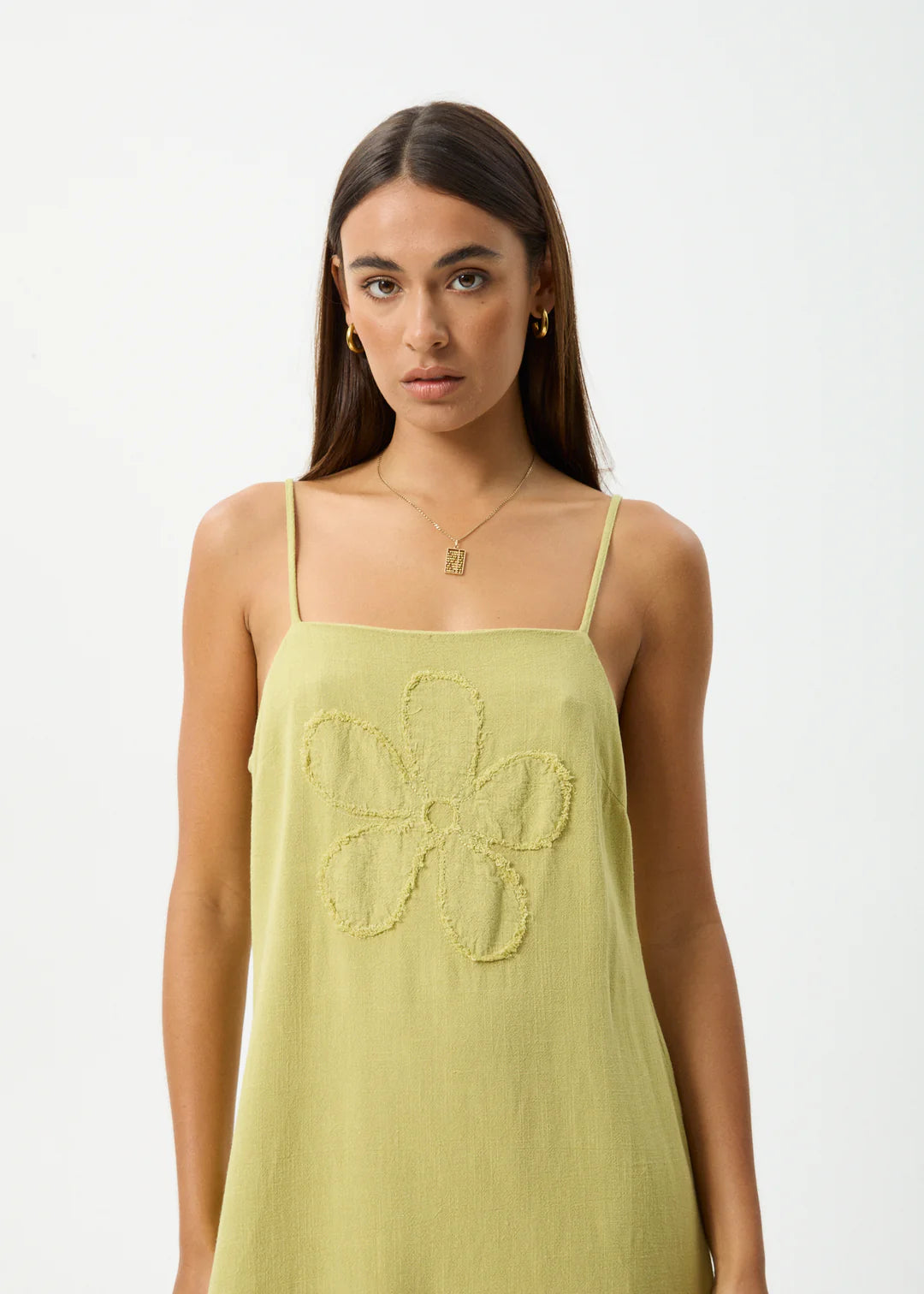 AFENDS Amaya Mini Dress - Lemongrass