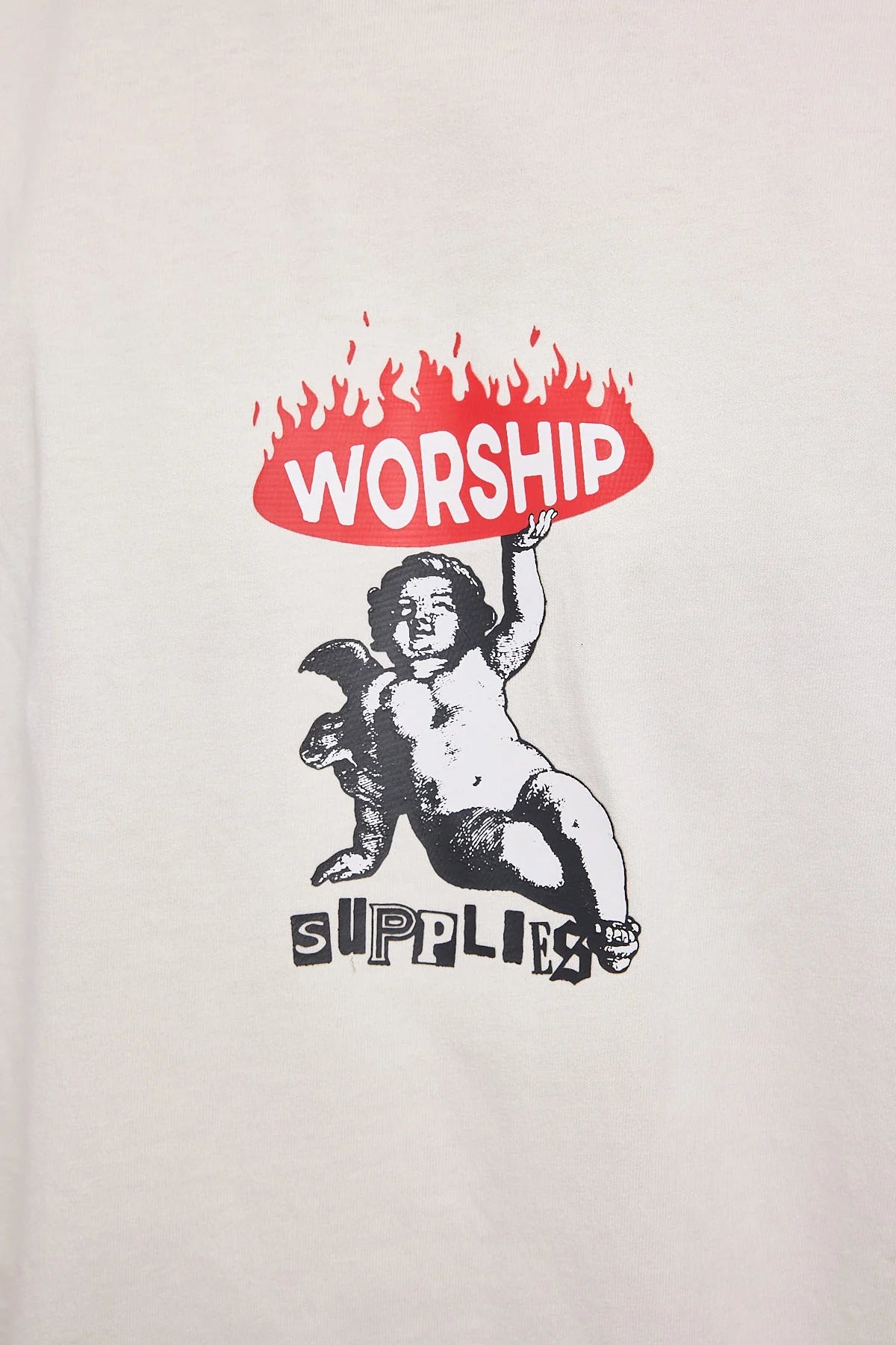 WORSHIP Hold up tee - Bone