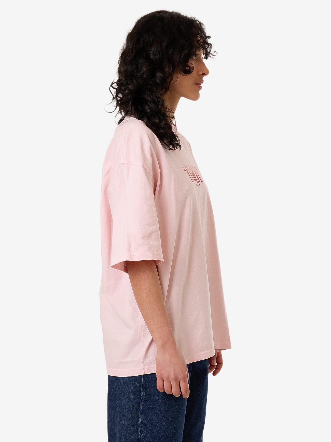 THRILLS highly evolved oversized tee - barely pink