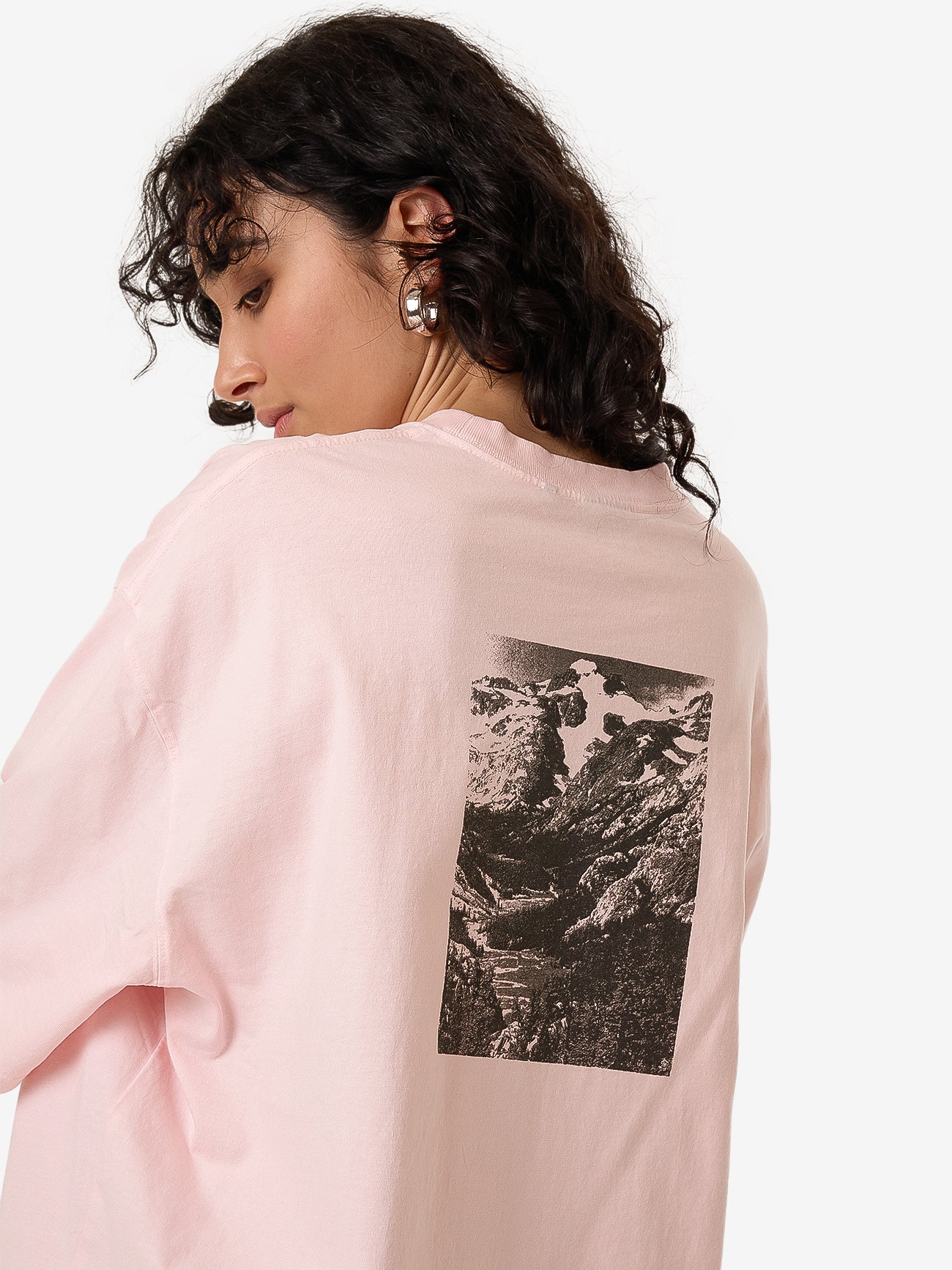 THRILLS highly evolved oversized tee - barely pink