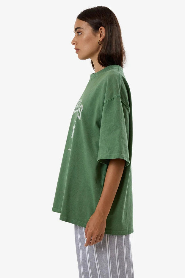 Thrills Hard Knocks Oversized Tee - Elm Green