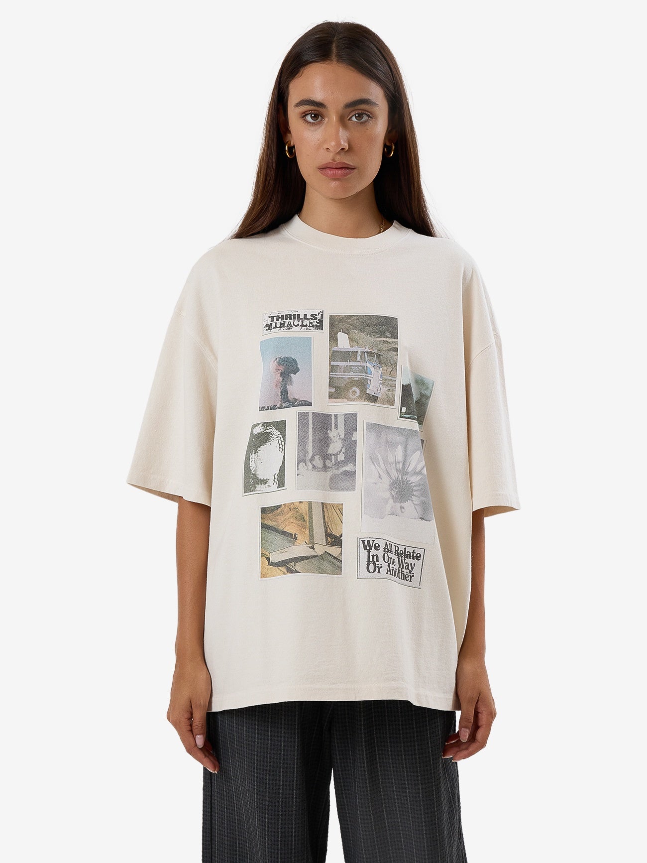 Thrills We Are All One Box Fit Oversize Tee - Blush