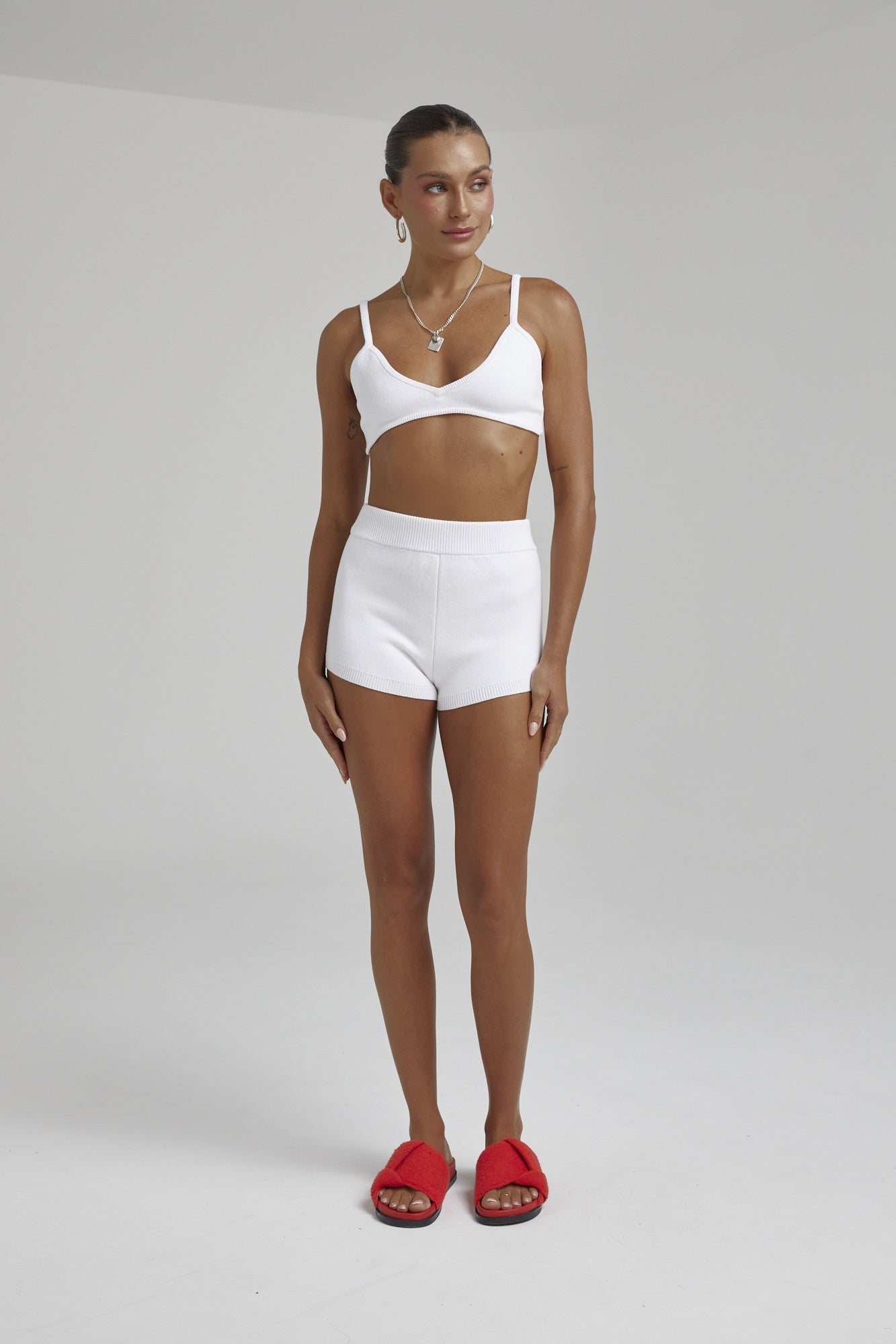 SUMMI SUMMI Knit shorts - White