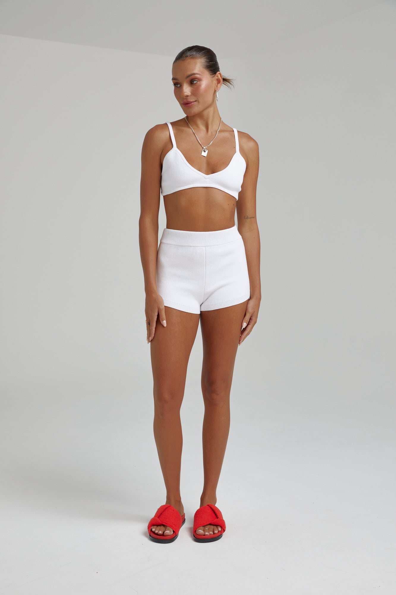 SUMMI SUMMI Knit shorts - White