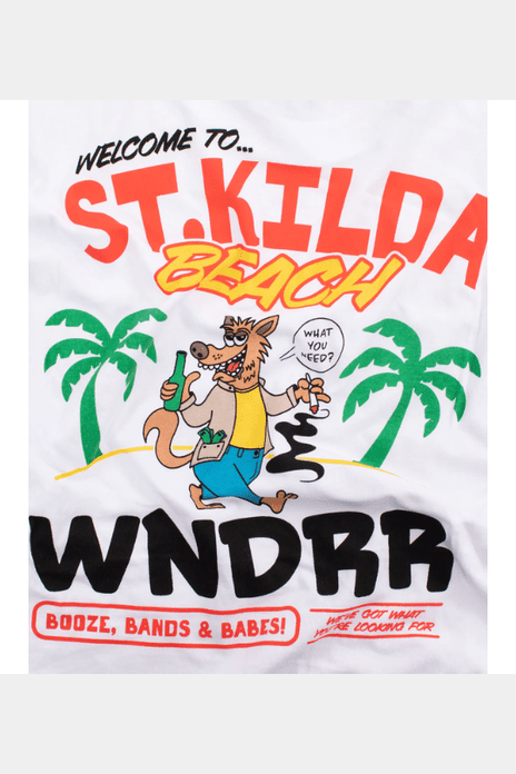 Wndrr st kilda way custom fit tee - white