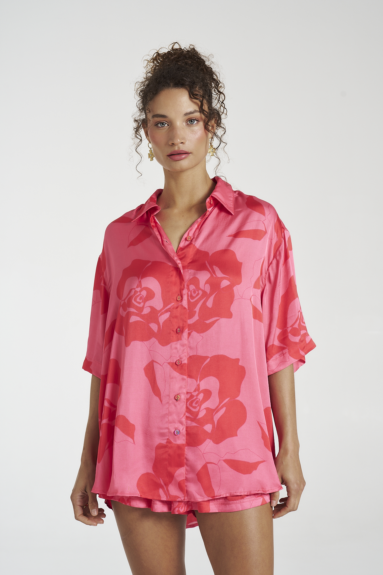 SUMMI SUMMI big shirt - A rose by another name ros