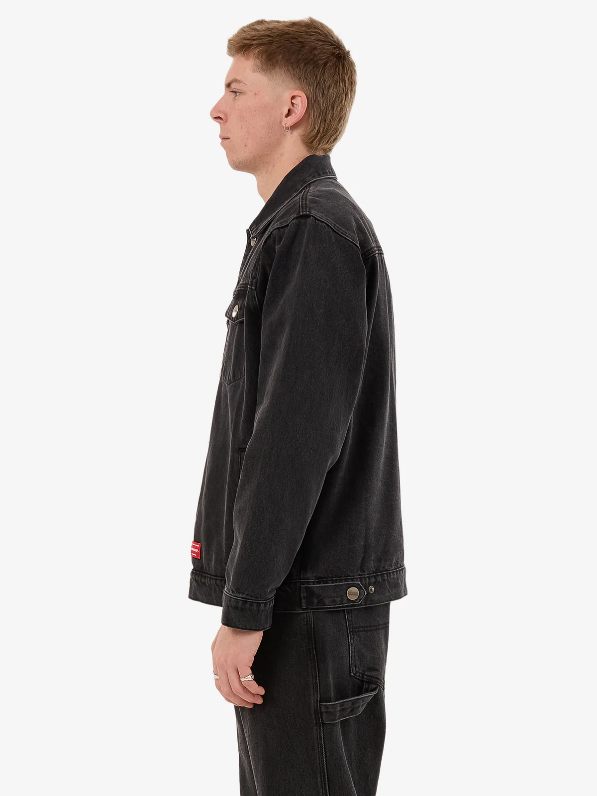 WORSHIP Nuclear Denim Jacket - Used Black