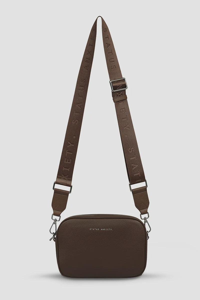 Status Anxiety plunder with webbed strap - cocoa