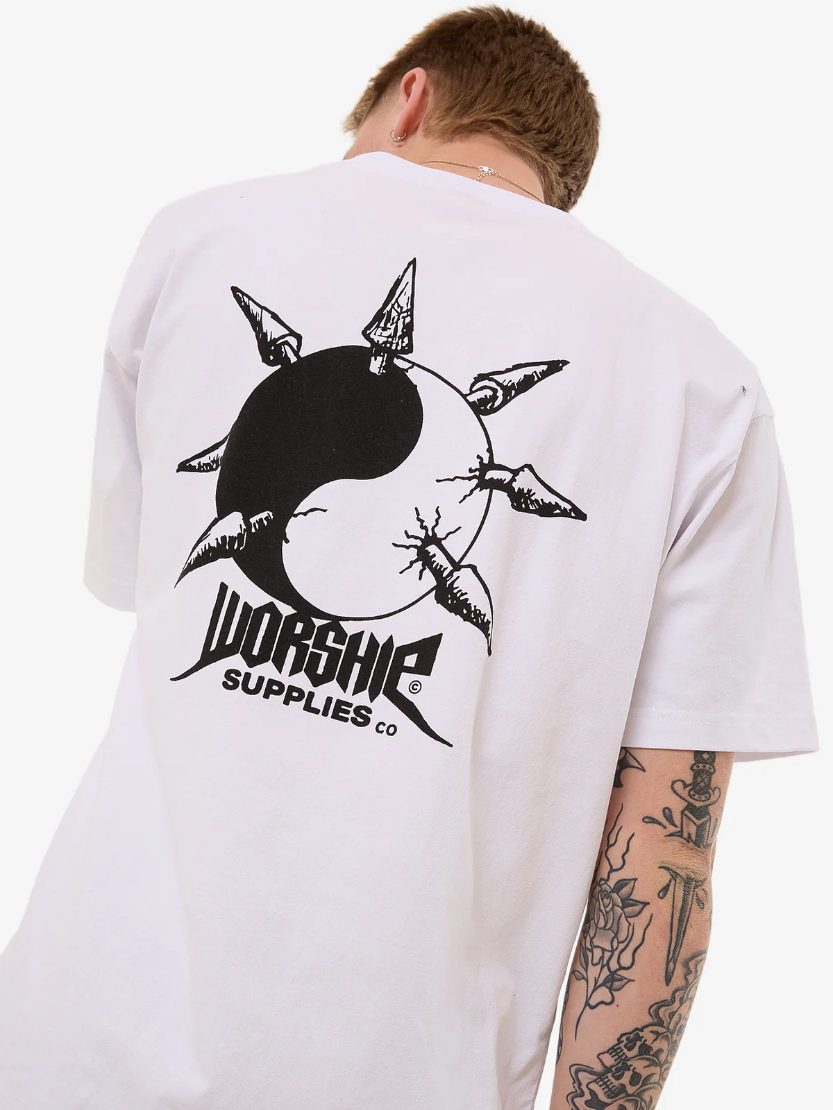 WORSHIP Nucore Spike Tee - White