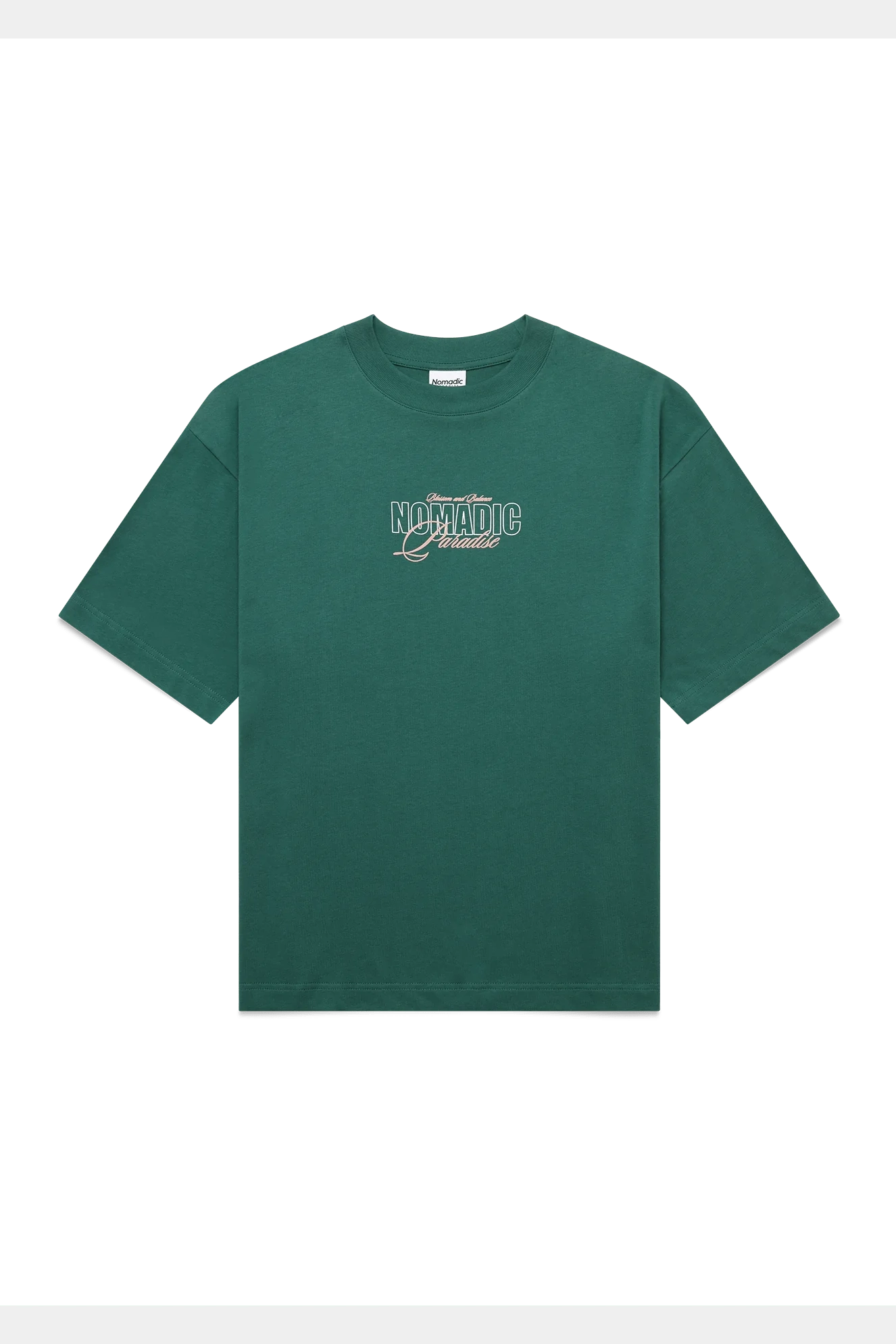 NOMADIC PARADISE Blossom tee - Garden green