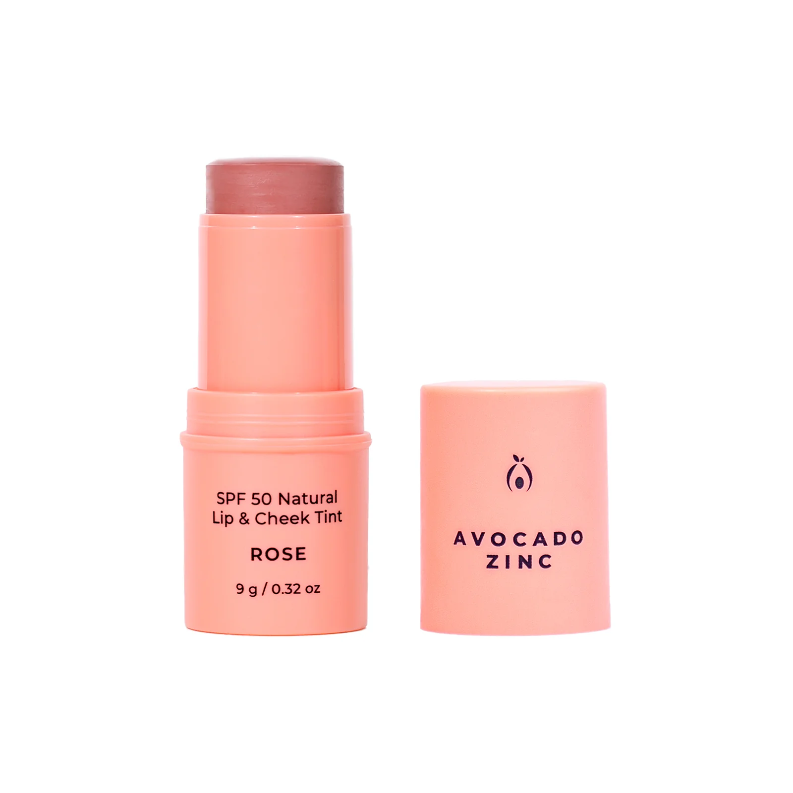 AVOCADO ZINC SPF 50 Natural Lip & Cheek Tint - Rose