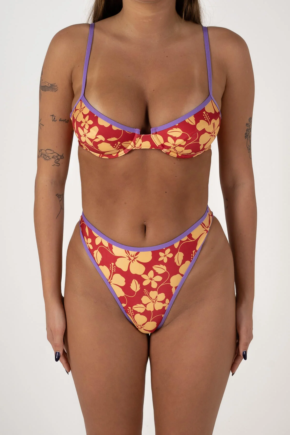 INNER RELM Goodluck bikini bottom - Aloha red