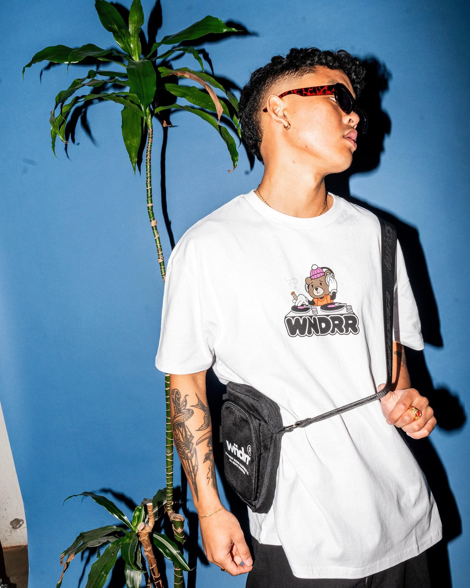 WNDRR Beats box fit tee - White