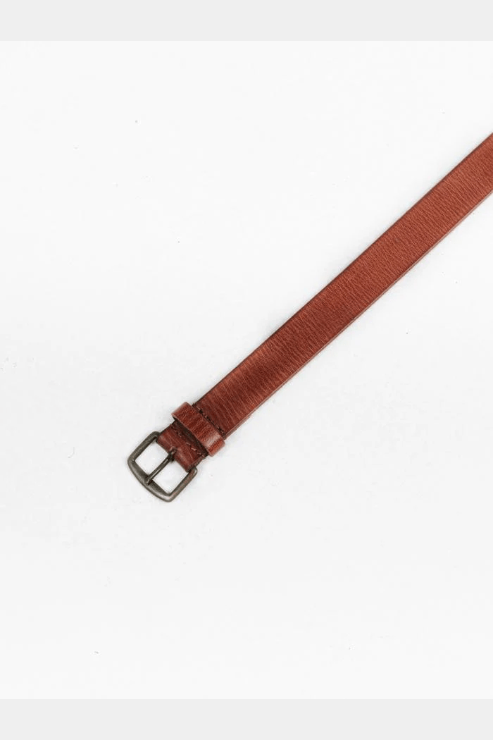 Thrills wide leather belt - tan