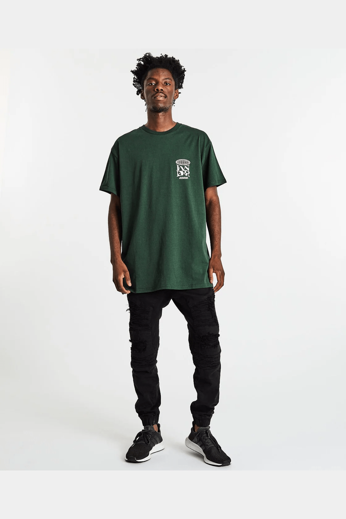 Wndrr market custom fit tee - forrest green