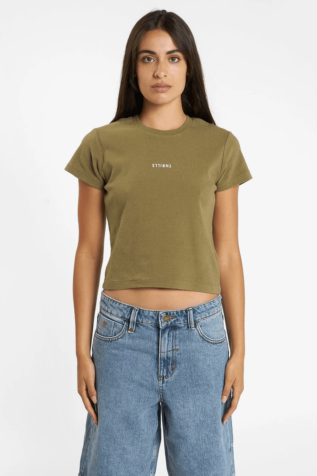 Thrills minimal mini tee - aloe