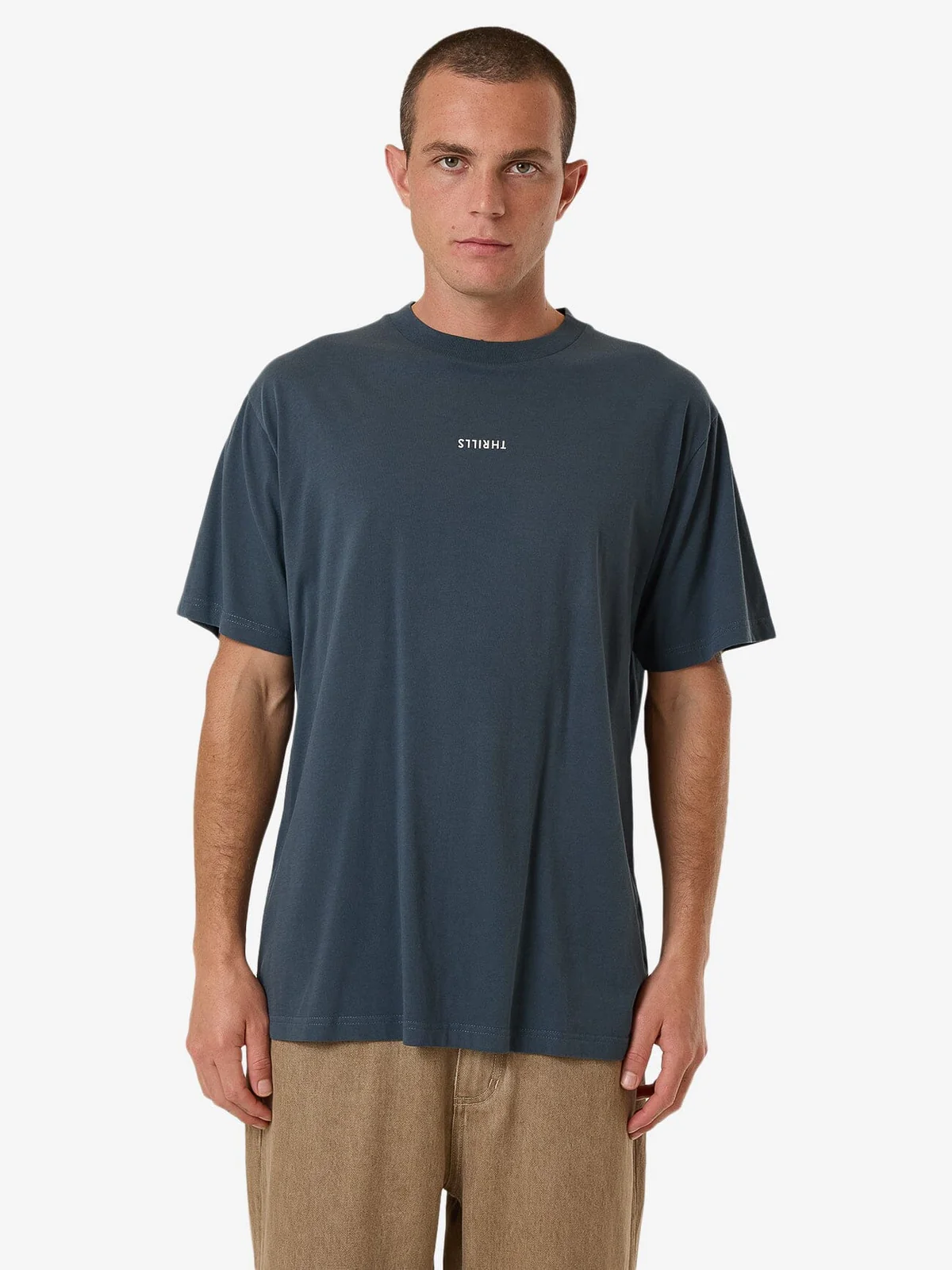 THRILLS Minimal Thrills Merch Fit Tee - Dark slate