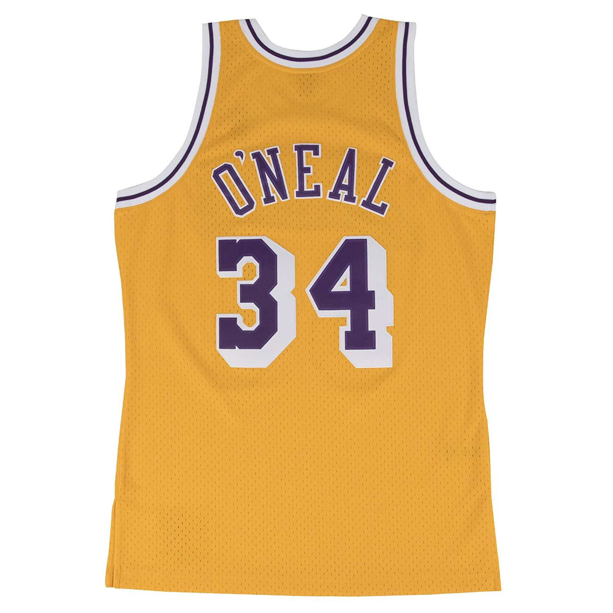 MITCHELL & NESS Shaquille Shaq O'Neal LA LAKERS 1996-97 Hardwood Classics Swingman Jersey - Yellow