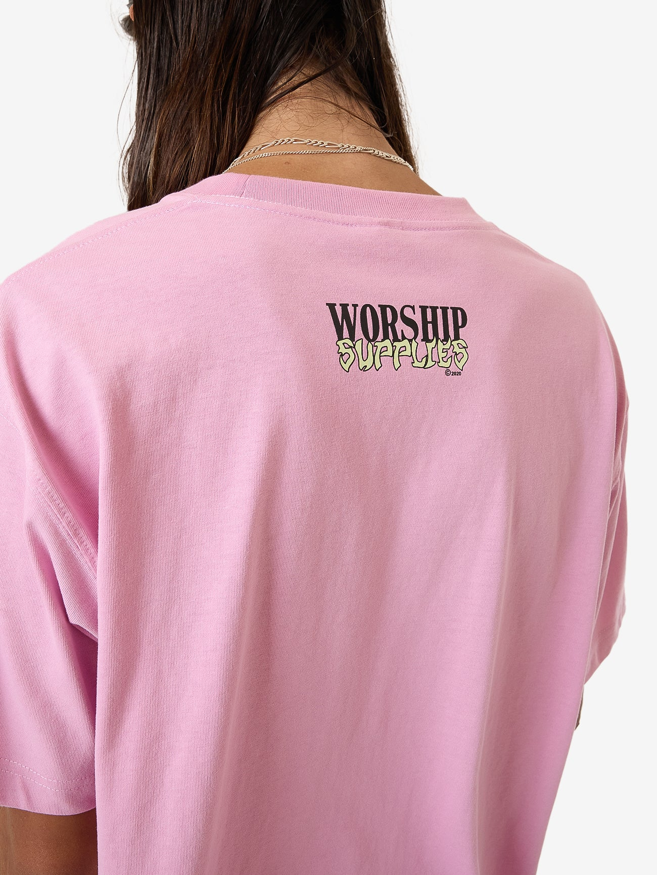 WORSHIP Domination tee - lilac chiffon