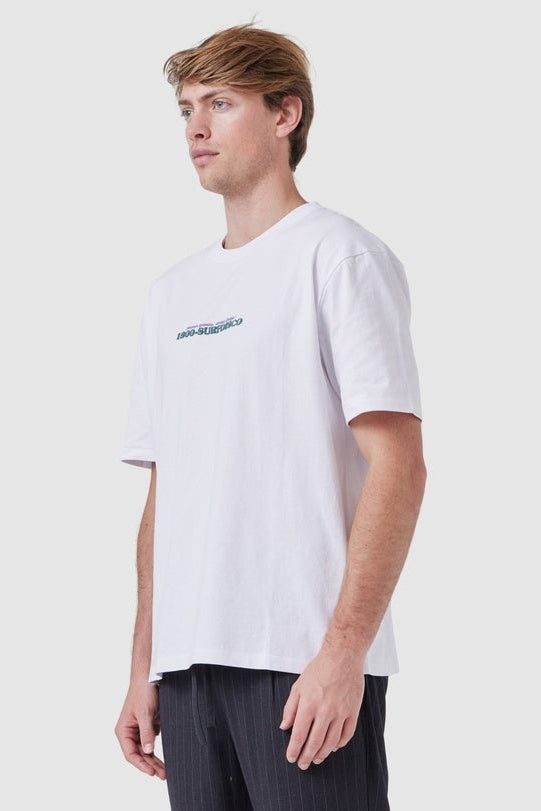 Barney Cools Pizza Tee White