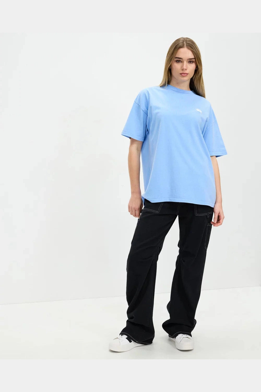 STUSSY Graffiti LCB relaxed tee - Pigment powder blue