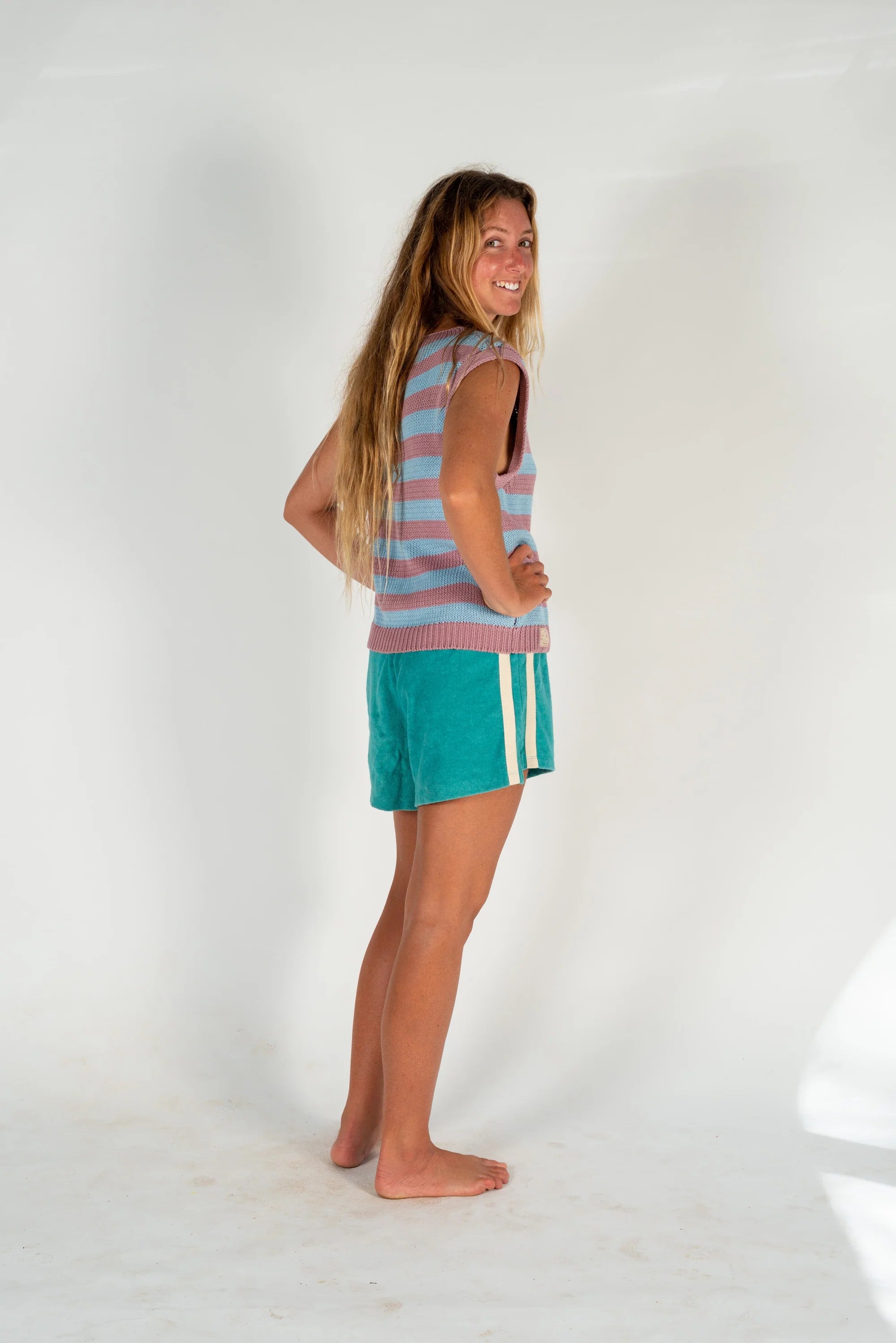 ATMOSEA Knit vest - Candy stripe