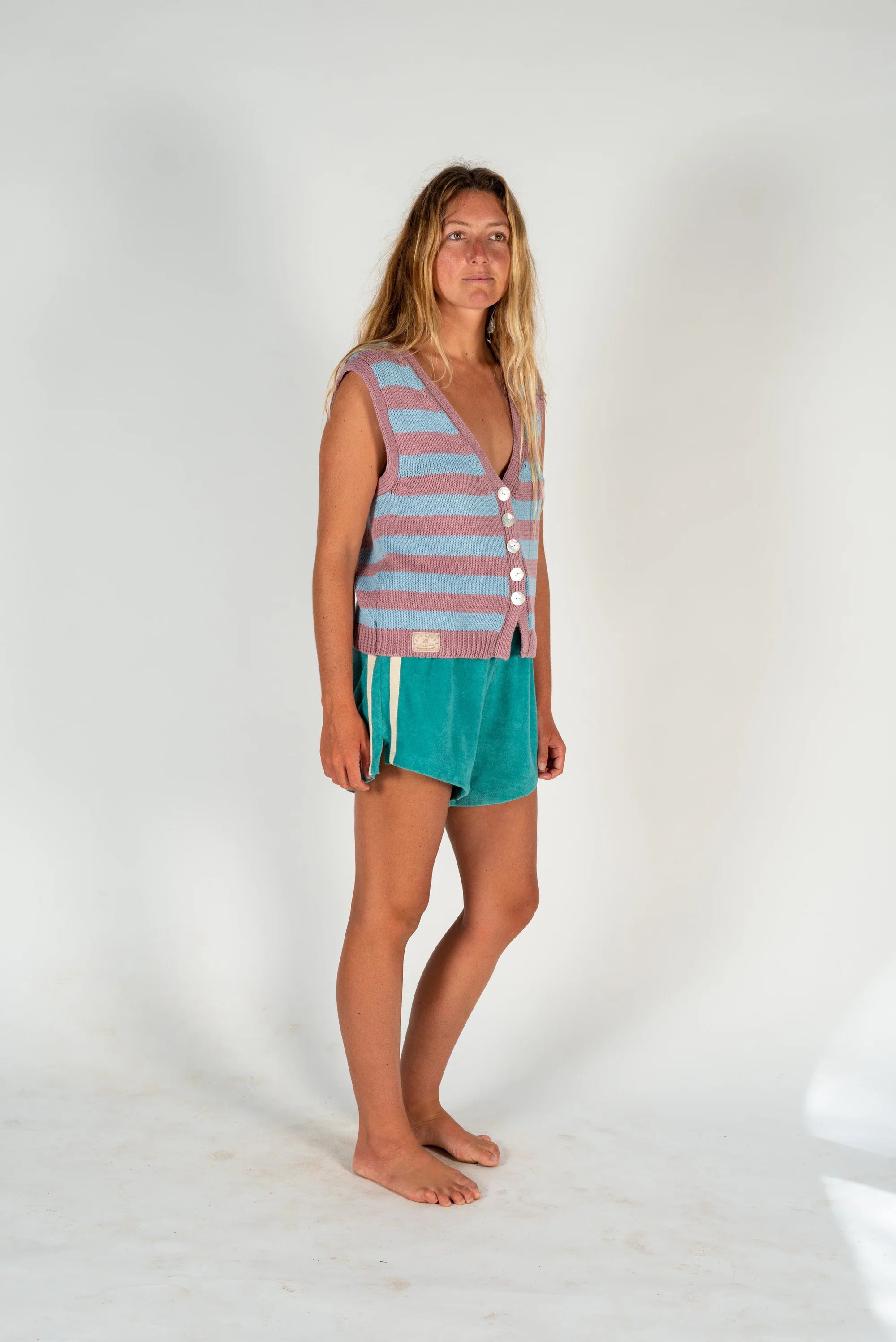 ATMOSEA Knit vest - Candy stripe