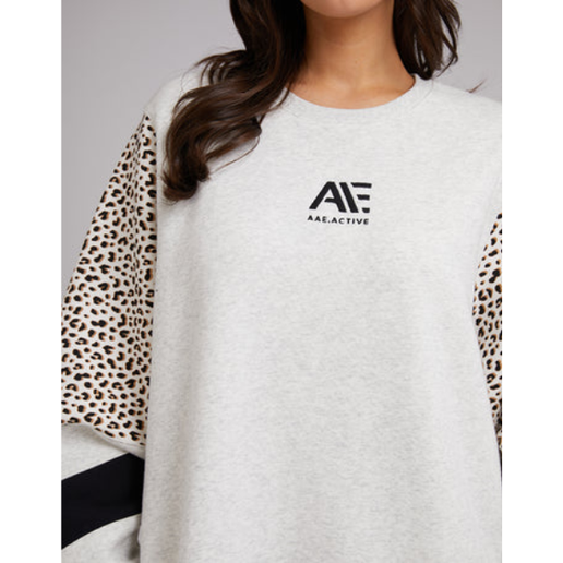 All About Eve Active Anderson Original Crew- Snow Marle