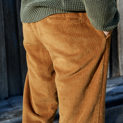 Mr Simple Tanner Cord Pant - Tobacco