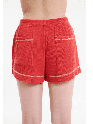 Nude Lucy Orion Waffle Short- Coral