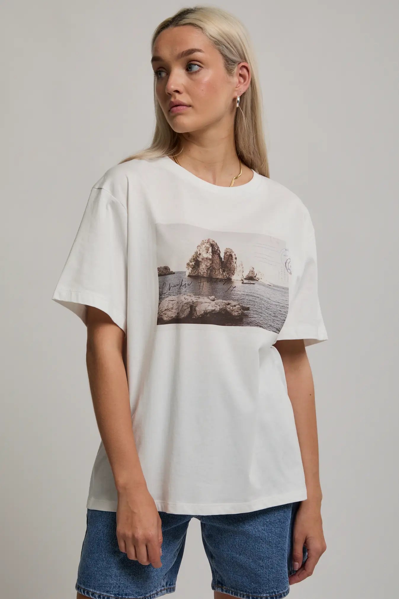 Charlie Holiday POSTCARD BOYFRIEND TEE