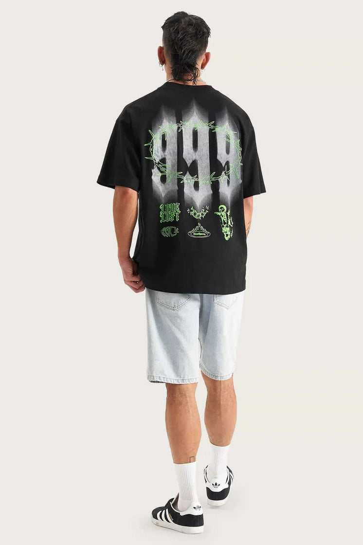 KISS CHASEY Prison street fit tee - Jet black