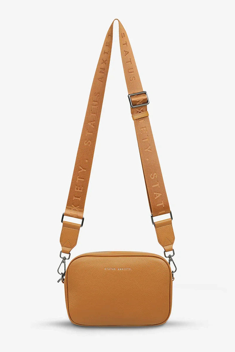 Status anxiety plunder with webbed strap - tan