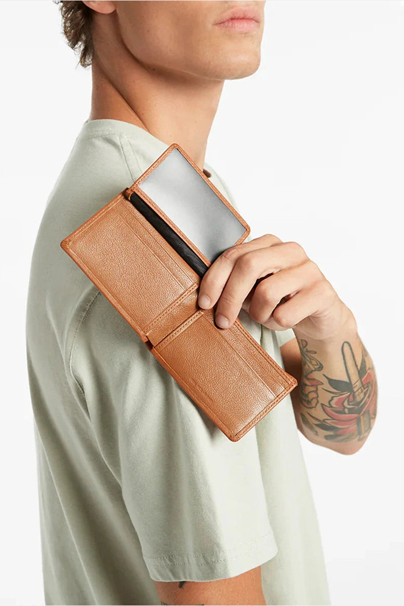 Status anxiety jonah wallet - camel