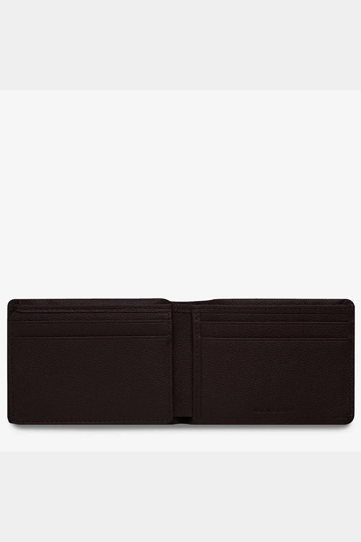 Status anxiety jonah wallet - chocolate