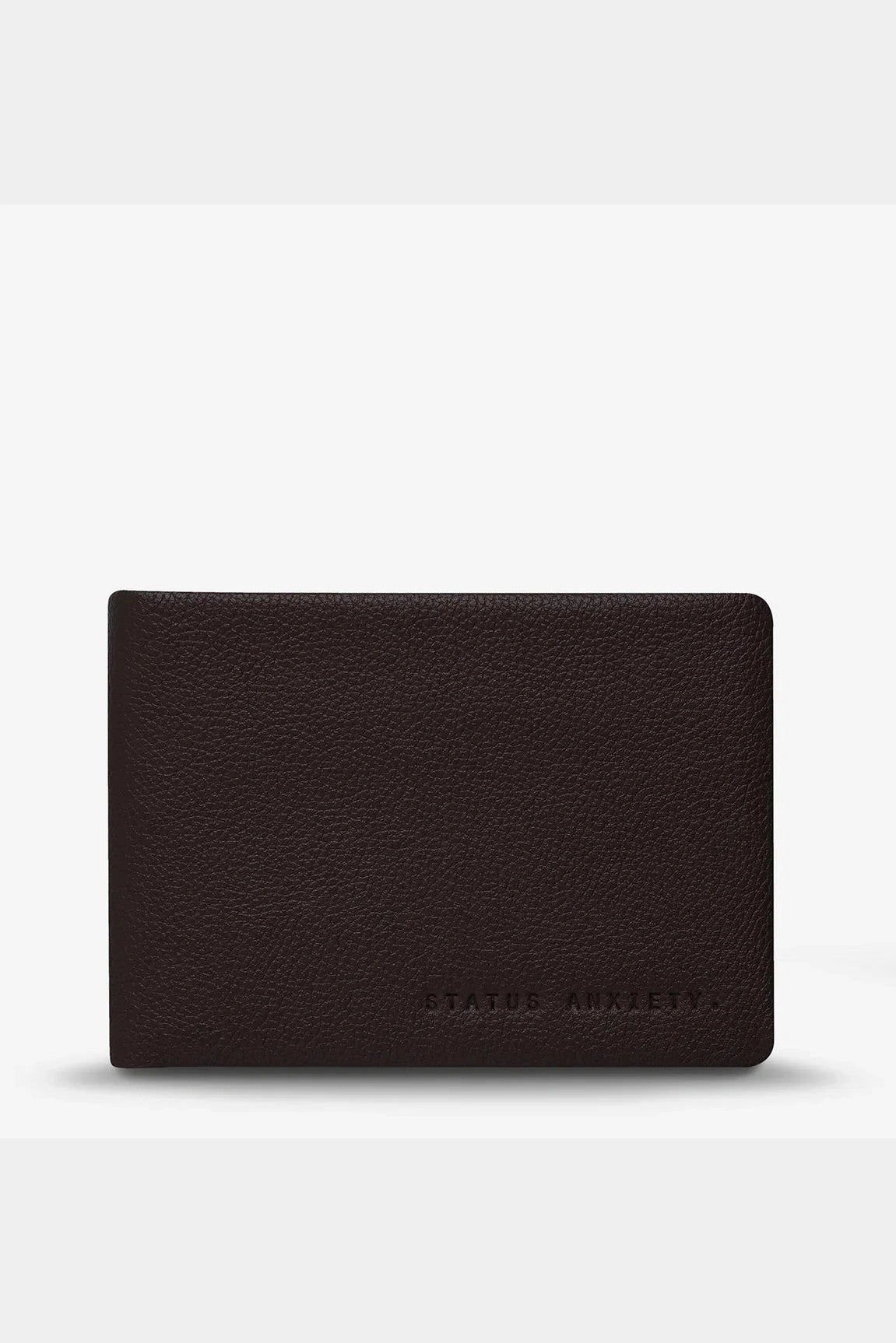 Status anxiety jonah wallet - chocolate