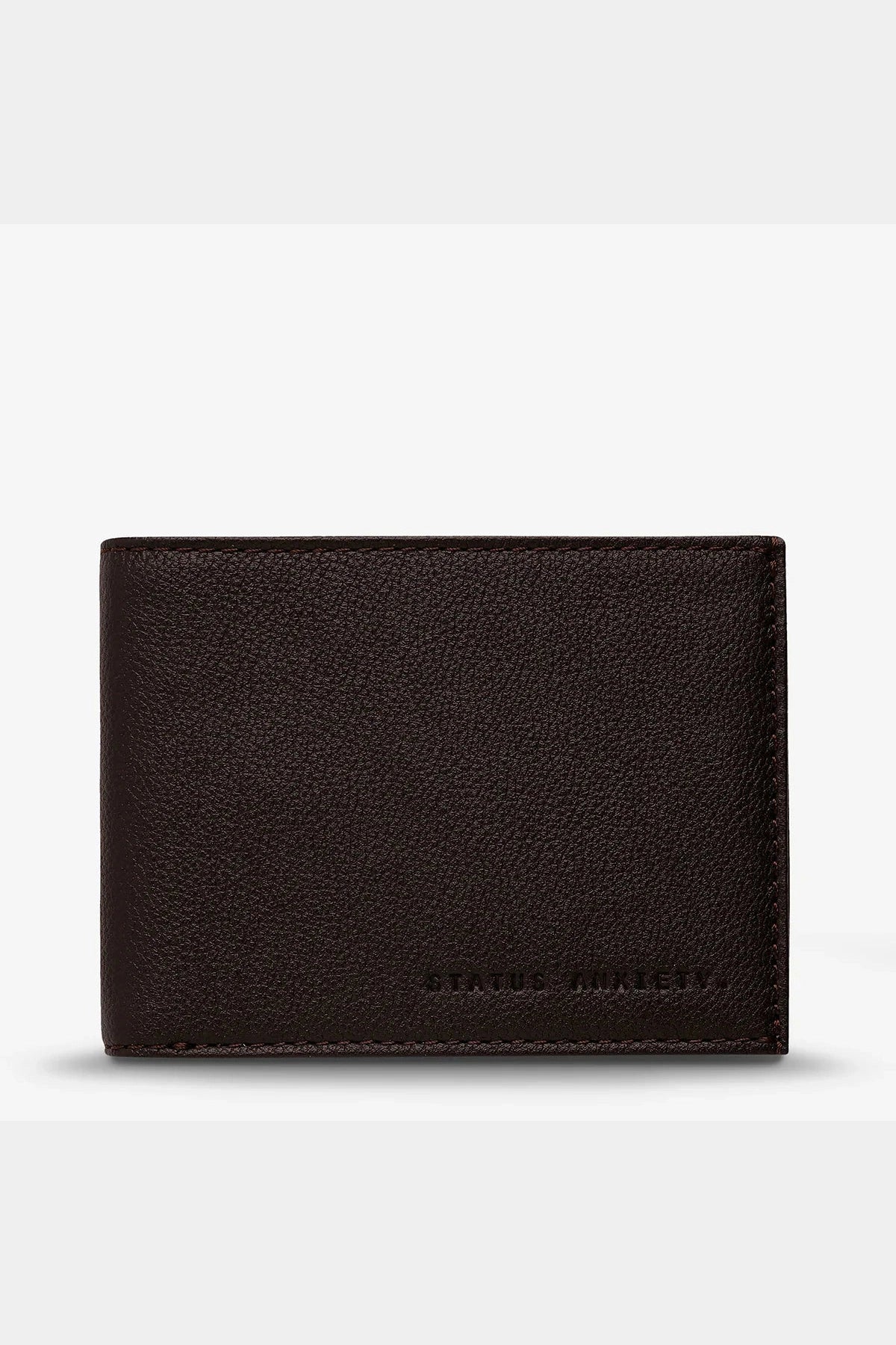 Status anxiety noah wallet - chocolate