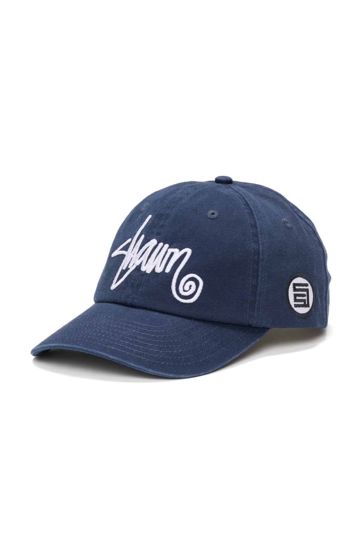 SDOUBLE Shawn script strapback cap - Navy