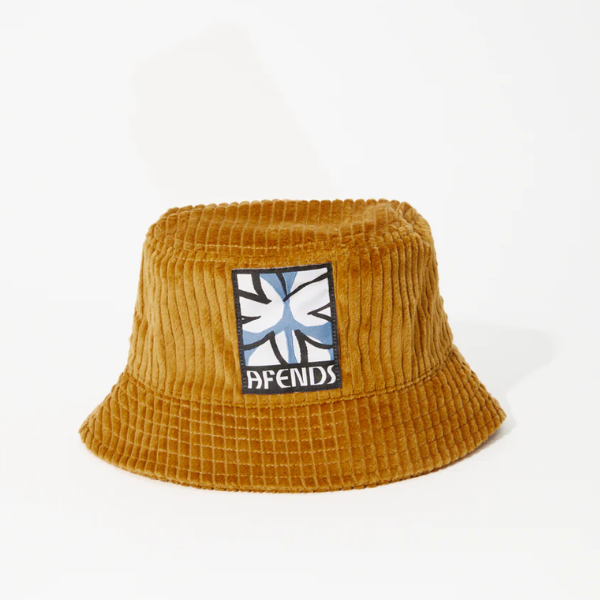 Afends Hemp Corduroy Bucket Hat - Mustardhemp