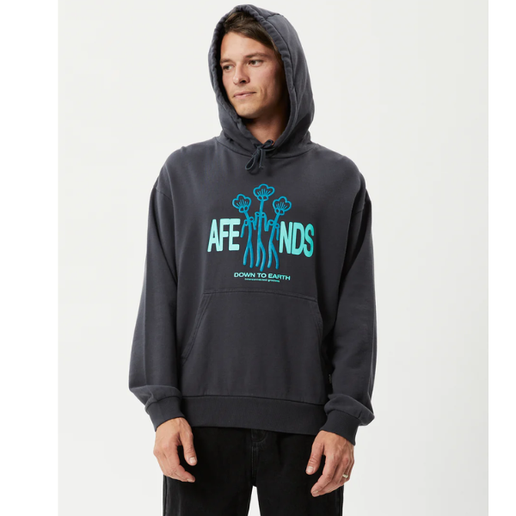 Afends Grooves Recycled Hoodie - Charcoal